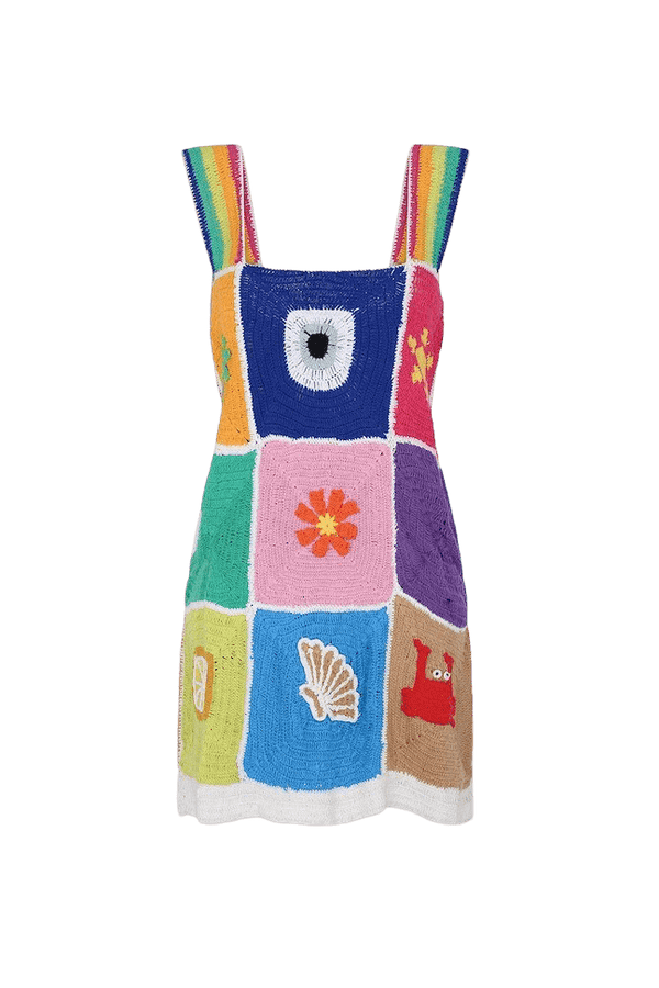 Sea life crochet dress