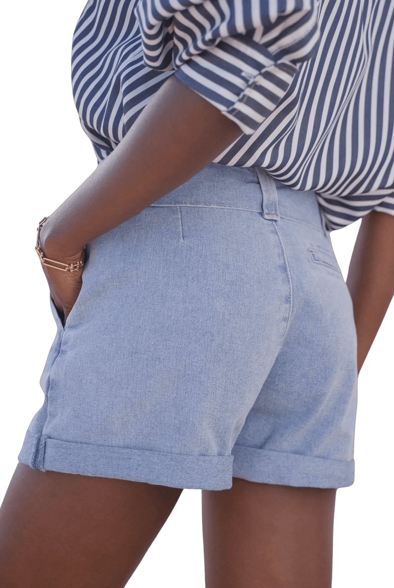 Lucy tie waist denim short