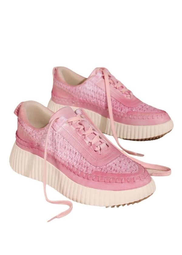 Pink woven sneaker