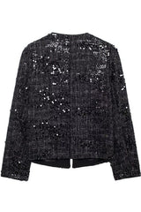 Black tweed sparkle jacket