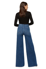 High rise relax pocket front jeans