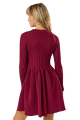 Ruby ribbed sweater dress