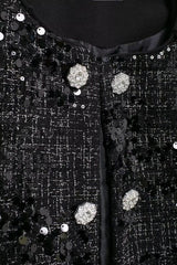 Black tweed sparkle jacket