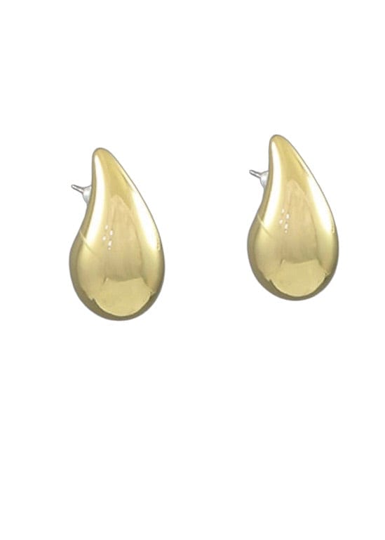 Small gold tear drop earrings
