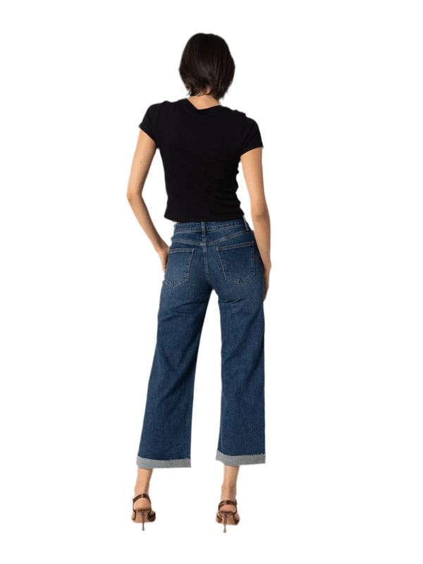 Blue Florine wide cuffed jeans