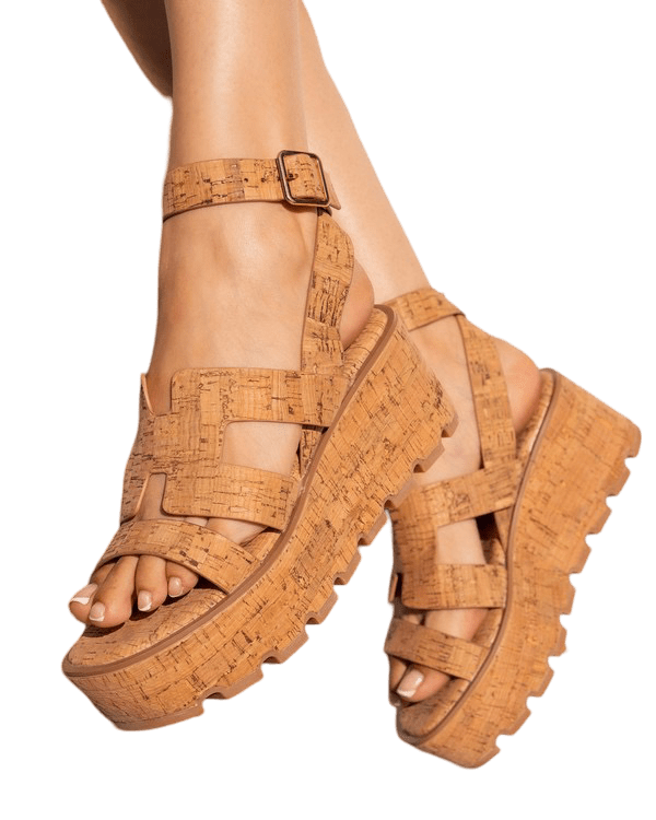 Platform cork sandal