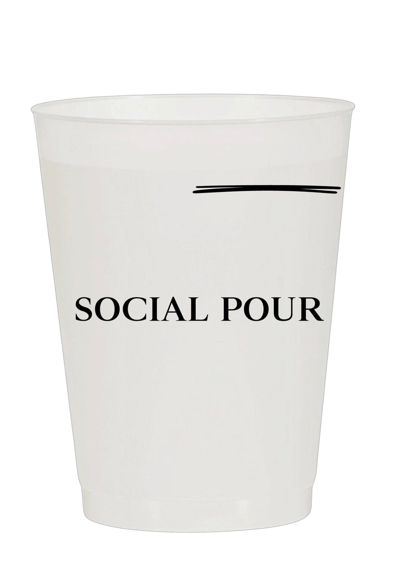 Social Pour frosted cups - set of 6