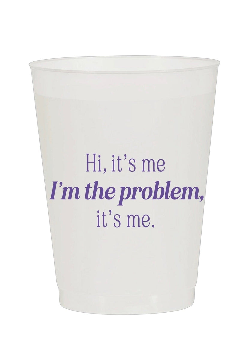 I’m The Problem frosted cups - set of 6
