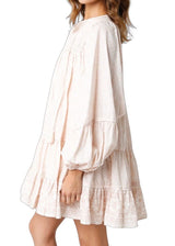 Natural textured cream dress