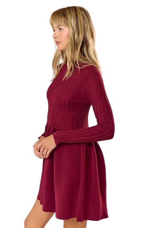 Ruby ribbed sweater dress