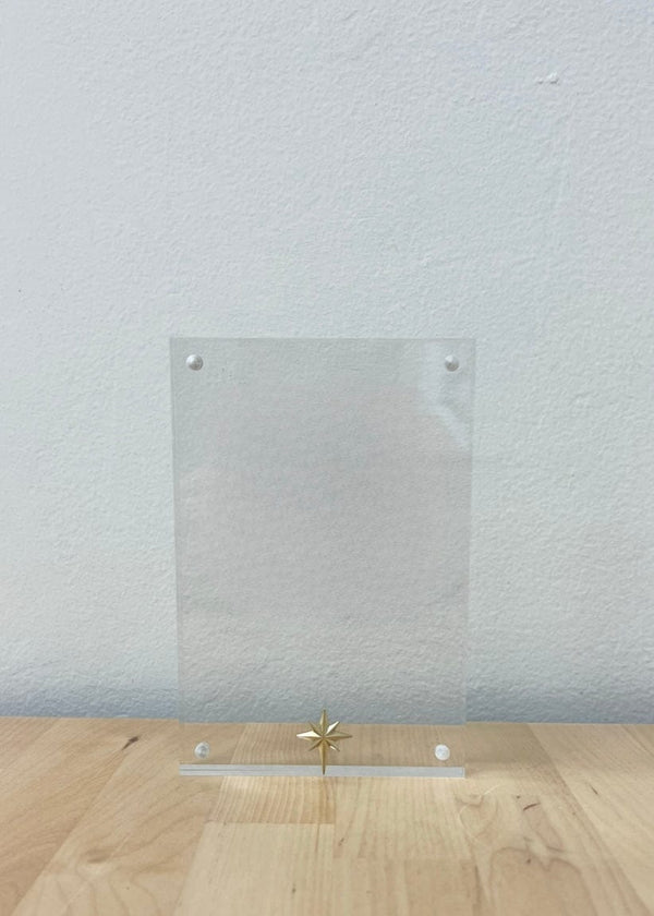 Christmas star acrylic frame - 4x6