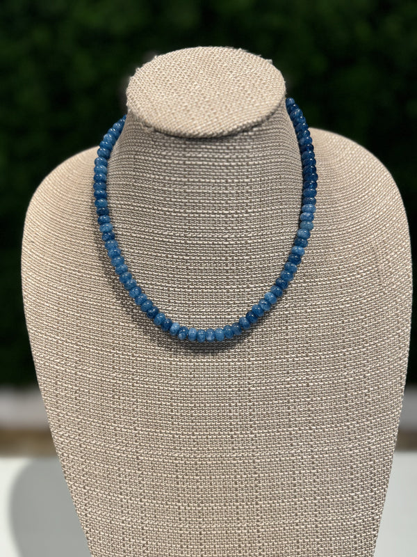 Ocean blue Rondell necklace