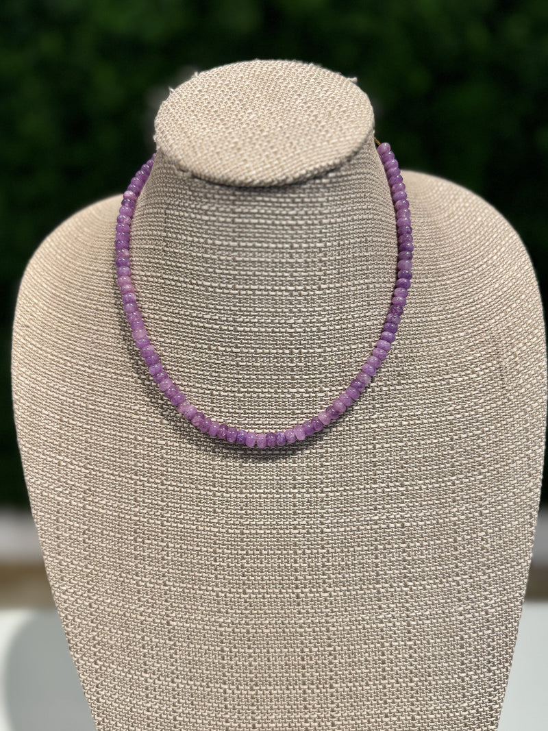 Purple Rondell necklace