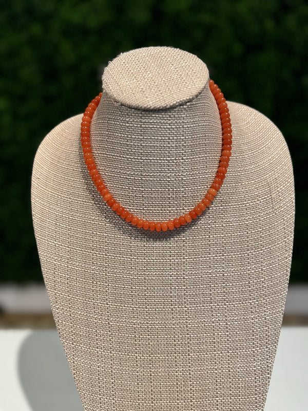 Orange Rondell necklace