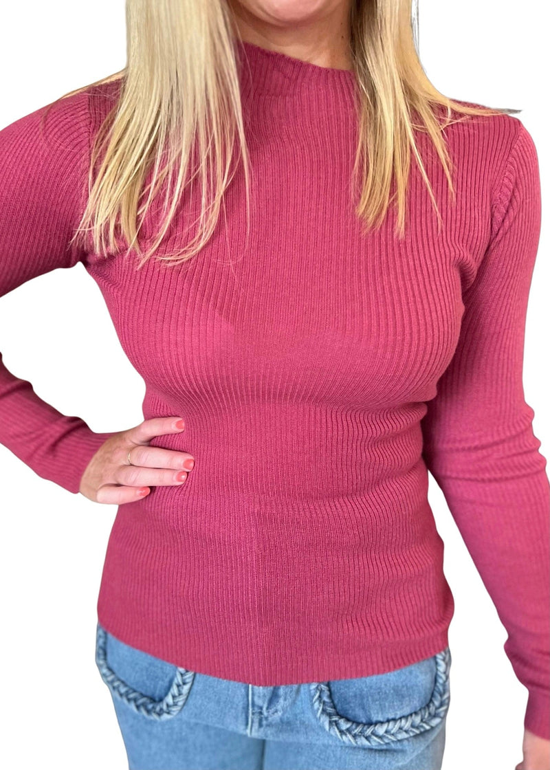 Pink Perkins collar sweater