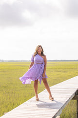 Mady dress in lavender cornflower bloom