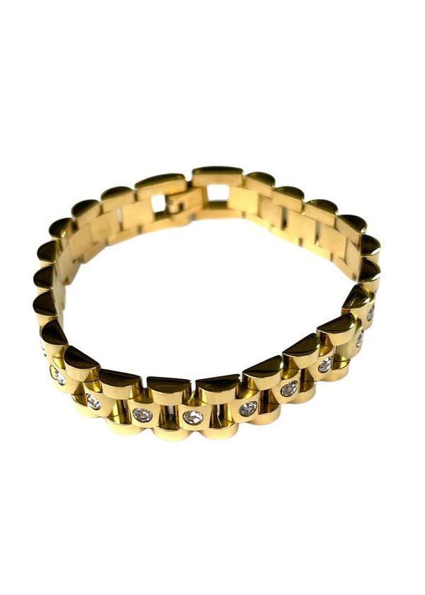 Rhinestone chain bracelet
